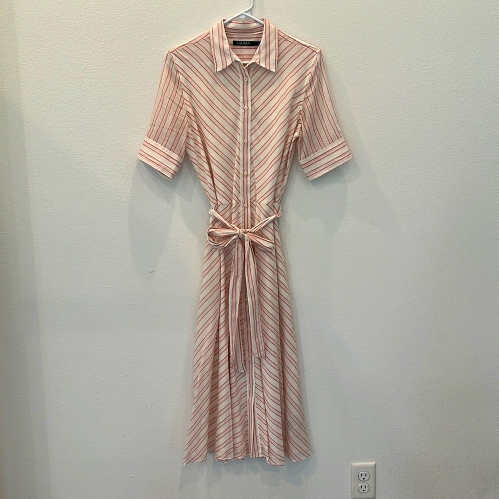 Ralph Lauren pink button down dress